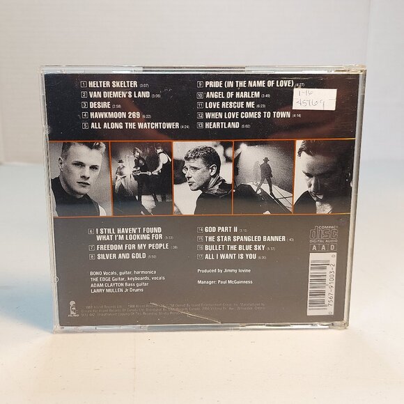 U2 ~ Rattle and Hum (Music CD, 1988) - Picture 3 of 3